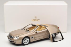 Mercedes SL500 R230 Travertine Beige Norev 1:18 183843 Metall — bild 9 av 9