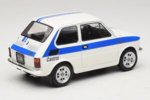 Fiat 126 Castrol Livery Vit Blå MCG 1:18 MCG18666 Metall — bild 2 av 6