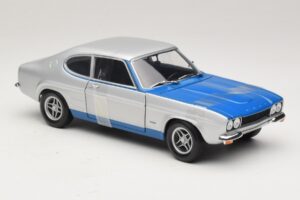 Ford Capri RS2600 Mk1 Silver Blue Minichamps 1:18 150089072 Metall — bild 4 av 6