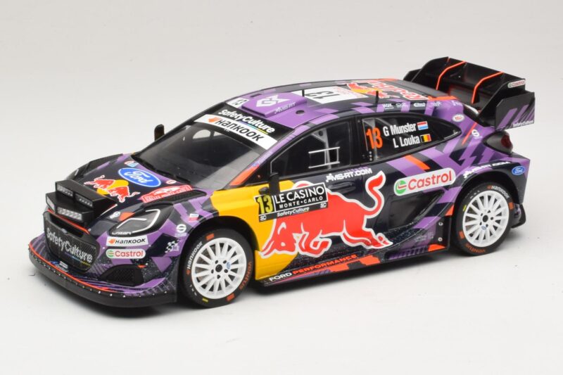 Ford Puma Rally1 #13 G. Munster / L. Louka Rally Monte Carlo 2025 IXO 1:18 18RMC231B Metall