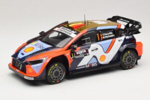 Hyundai i20 N Rally1 #1 T. Neuville / M. Wydaeghe Safari Rally Kenya 2025 IXO 1:18 18RMC247B Metall