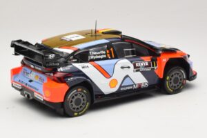 Hyundai i20 N Rally1 #1 T. Neuville / M. Wydaeghe Safari Rally Kenya 2025 IXO 1:18 18RMC247B Metall — bild 2 av 6