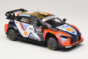 Hyundai i20 N Rally1 #1 T. Neuville / M. Wydaeghe Safari Rally Kenya 2025 IXO 1:18 18RMC247B Metall — bild 4 av 6