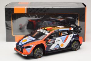 Hyundai i20 N Rally1 #1 T. Neuville / M. Wydaeghe Safari Rally Kenya 2025 IXO 1:18 18RMC247B Metall — bild 6 av 6