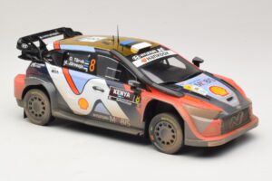 Hyundai i20 N Rally1 #8 O. Tanak / M. Jarveoja Safari Rally Kenya 2025 IXO 1:18 18RMC247A Metall — bild 4 av 6