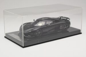 Koenigsegg Regera Svart Carbonpaket Beige Interiör FrontiArt 1:18 REMC042 Resin — bild 6 av 7
