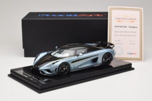 Koenigsegg Regera Blå Carbonpaket FrontiArt 1:18 F079-173 Resin — bild 7 av 7