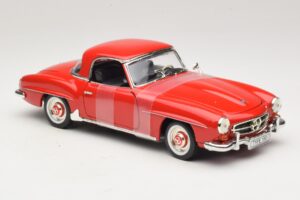 Mercedes 190 SL W121 Kupé Röd ERTL 1:18 7465 Metall — bild 4 av 6