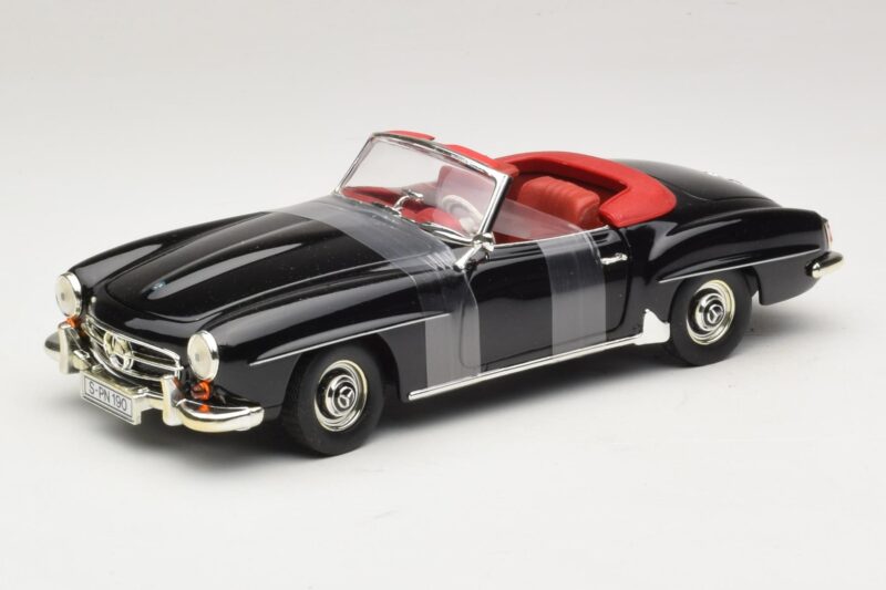 Mercedes 190 SL W121 Roadster Svart ERTL 1:18 7464 Metall