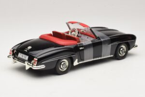 Mercedes 190 SL W121 Roadster Svart ERTL 1:18 7464 Metall — bild 2 av 6