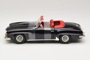 Mercedes 190 SL W121 Roadster Svart ERTL 1:18 7464 Metall — bild 3 av 6
