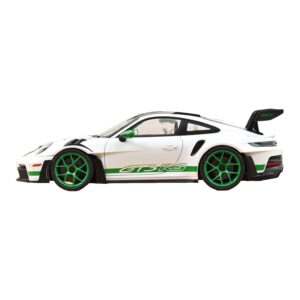 Porsche 911 992 GT3 RS Tribute to Carrera RS Vit Python Green Norev 1:12 127535 Metall — bild 3 av 4