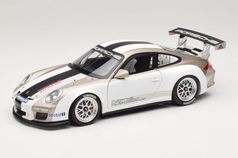 Porsche 911 997 GT3 Cup Vit Med Ränder 2008 Minichamps 1:18 WAP0210130C Metall
