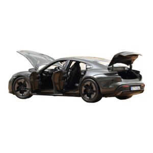 Porsche Taycan Turbo S Slate Grey Neo Norev 1:18 187654 Metall — bild 2 av 5