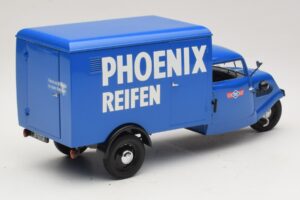 Tempo Hanseat Trehjulig Skåpbil Phoenix Blue Minichamps 1:18 180099040 Metall — bild 2 av 6