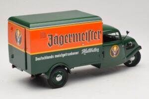 Tempo Hanseat Skåpbil Jägermeister Minichamps 1:18 150099044 Metall — bild 3 av 8