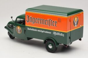 Tempo Hanseat Skåpbil Jägermeister Minichamps 1:18 150099044 Metall — bild 7 av 8
