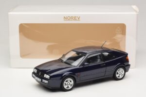 Volkswagen Corrado VR6 Aqua Blue Metallic Begränsad Upplaga Norev 1:18 188660 Metall — bild 8 av 8