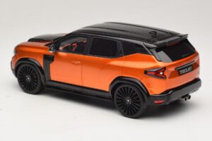 Dacia Duster Mk3 Redust Sport 4x2 Hybrid Metallic Orange Otto 1:18 OT1316 Resin — bild 5 av 6