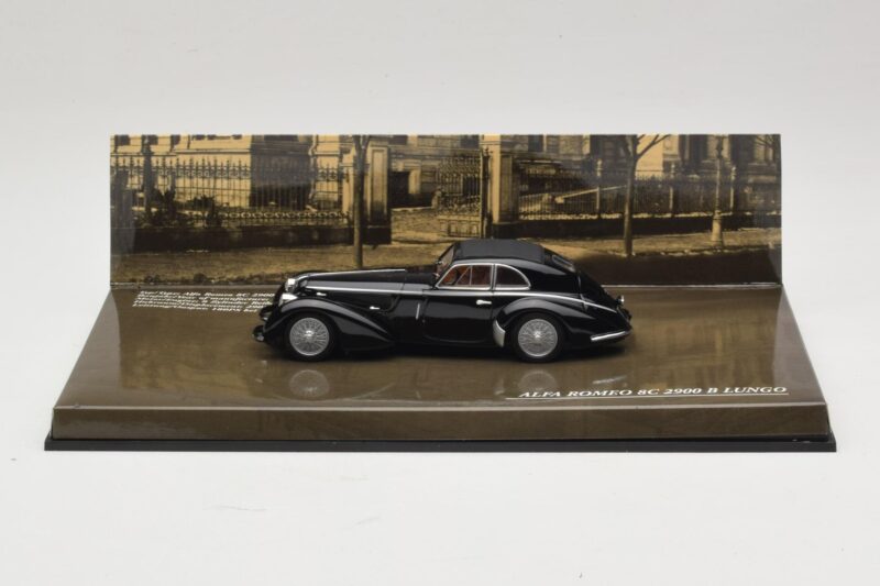 Alfa Romeo 8C 2900B Lungo Svart Minichamps 1:43 436120421 Metall