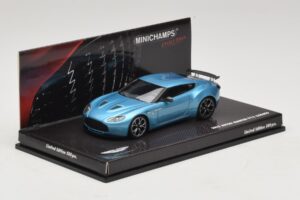 Aston Martin V12 Zagato Alba Blue Minichamps 1:43 437137222 Metall — bild 2 av 5
