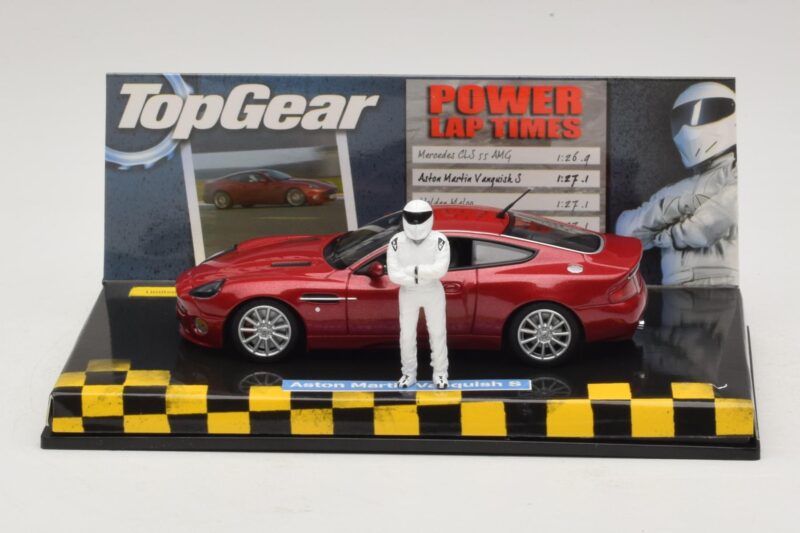 Aston Martin Vanquish S Röd Top Gear Med Figur Minichamps 1:43 519431372 Metall