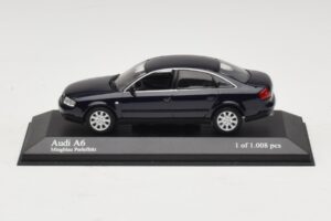 Audi A6 C5 Blåmetallic Minichamps 1:43 430010201 Metall
