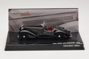 Audi Front 225 Roadster Svart Minichamps 1:43 437019131 Metall