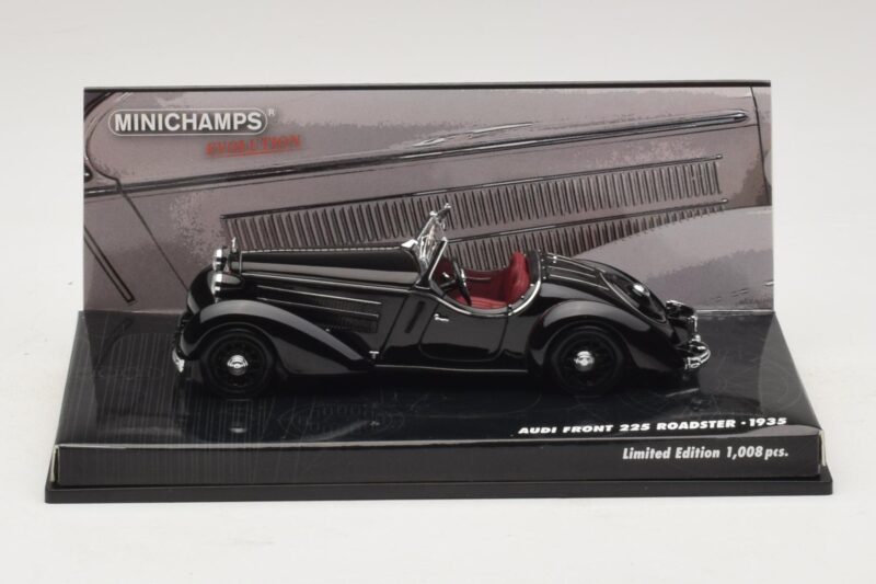 Audi Front 225 Roadster Svart Minichamps 1:43 437019131 Metall