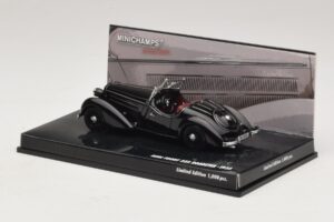 Audi Front 225 Roadster Svart Minichamps 1:43 437019131 Metall — bild 3 av 5