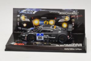 Audi R8 LMS GT3 #100 M. Ekstrom / O. Jarvis Abt Sportsline 24 Hours of Nurburgring 2010 Minichamps 1:43 437101900 Metall