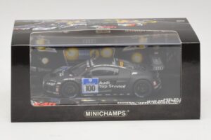 Audi R8 LMS GT3 #100 M. Ekstrom / O. Jarvis Abt Sportsline 24 Hours of Nurburgring 2010 Minichamps 1:43 437101900 Metall — bild 5 av 5