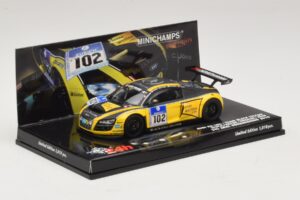 Audi R8 LMS GT3 #102 H-J. Stuck / H. Heyer Black Falcon 24 Hours of Nurburgring 2010 Minichamps 1:43 437101912 Metall — bild 2 av 5