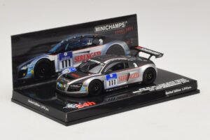 Audi R8 LMS GT3 #111 Metha / Breslin Black Falcon 24 Hours of Nurburgring 2010 Minichamps 1:43 437101911 Metall — bild 2 av 5