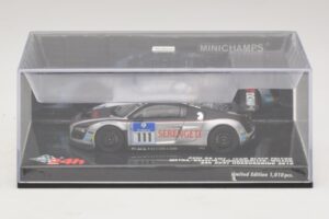 Audi R8 LMS GT3 #111 Metha / Breslin Black Falcon 24 Hours of Nurburgring 2010 Minichamps 1:43 437101911 Metall — bild 4 av 5