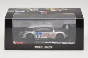 Audi R8 LMS GT3 #111 Metha / Breslin Black Falcon 24 Hours of Nurburgring 2010 Minichamps 1:43 437101911 Metall — bild 5 av 5