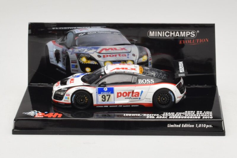 Audi R8 LMS GT3 #97 Phoenix Racing 24 Hours of Nurburgring 2010 Minichamps 1:43 437101997 Metall
