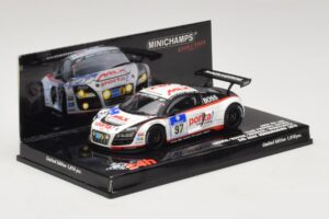 Audi R8 LMS GT3 #97 Phoenix Racing 24 Hours of Nurburgring 2010 Minichamps 1:43 437101997 Metall — bild 2 av 5