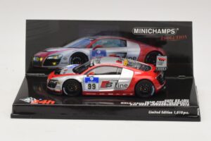 Audi R8 LMS GT3 #99 F. Biela / M. Fassler Phoenix Racing 24 Hours of Nurburgring 2010 Minichamps 1:43 437101999 Metall