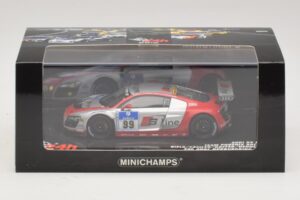 Audi R8 LMS GT3 #99 F. Biela / M. Fassler Phoenix Racing 24 Hours of Nurburgring 2010 Minichamps 1:43 437101999 Metall — bild 5 av 5