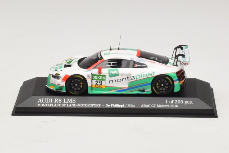 Audi R8 LMS Montaplast By Land-Motorsport #29 C. De Phillippi / C. Mies ADAC GT Masters 2016 Minichamps 1:43 Audi R8 LMS Montaplast By Land-Motorsport #29 C. De Phillippi / C. Mies ADAC GT Masters 2016 Minichamps 1:43 437161129 Metall