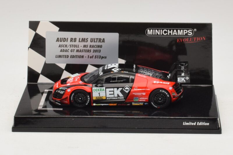 Audi R8 LMS Ultra #1 EK S. Asch / Stoll ADAC GT Masters 2013 Minichamps 1:43 437130101 Metall