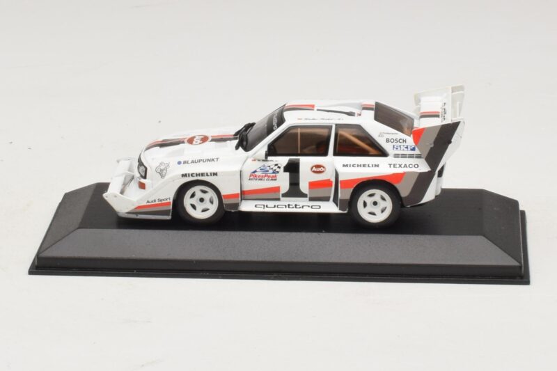 Audi Sport Quattro S1 #1 W. Rohrl Pikes Peak International Hill Climb Winner Record 1987 Minichamps 1:43 Audi Sport Quattro S1 #1 W. Rohrl Pikes Peak International Hill Climb Winner Record 1987 Minichamps 1:43 410871201 Metall