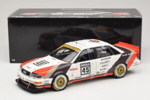 Audi V8 Quattro DTM #45 F. Biela Team AZR 1991 Minichamps 1:18 100911045 Metall — bild 8 av 8