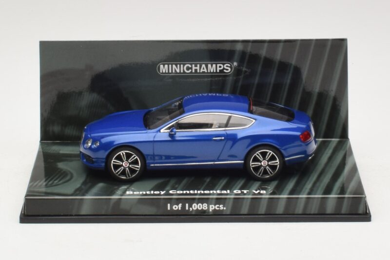 Bentley Continental GT V8 Blå Metallic Minichamps 1:43 436139982 Metall