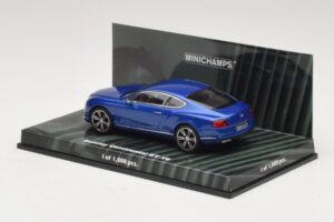 Bentley Continental GT V8 Blå Metallic Minichamps 1:43 436139982 Metall — bild 3 av 4
