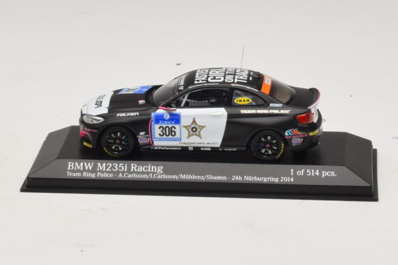 BMW M235i Ring Police Team #306 Carlsson 24 Hours of Nurburgring 2014 Minichamps 1:43 437142406 Metall