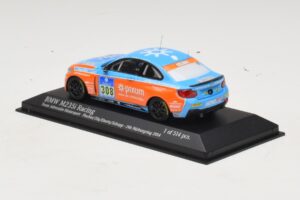 BMW M235i Team Adrenalin #308 Fischer / Zils 24 Hours of Nurburgring 2014 Minichamps 1:43 437142408 Metall — bild 3 av 4