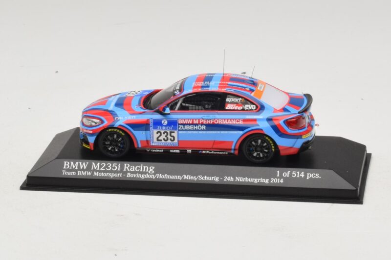 BMW M235i Team BMW Motorsport #235 Bovigdon 24 Hours of Nurburgring 2014 Minichamps 1:43 BMW M235i Team BMW Motorsport #235 Bovigdon 24 Hours of Nurburgring 2014 Minichamps 1:43 437142435 Metall
