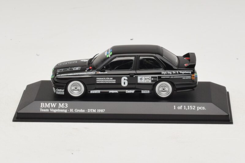 BMW M3 E30 #6 F. Grohs DTM 1987 Minichamps 1:43 BMW M3 E30 #6 F. Grohs DTM 1987 Minichamps 1:43 430872006 Metall